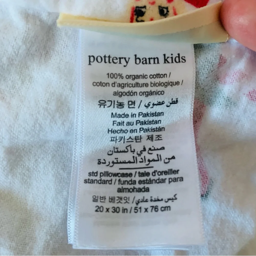 Pottery Barn Kids Elf Sheet Set Organic Cotton Size Full 4 Piece Set